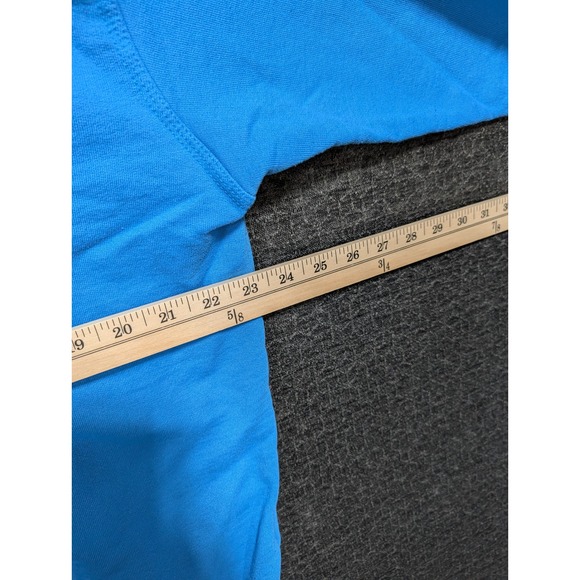 Champion Mens XL Blue Script Logo Crewneck Sweatshirt Fleece Pullover AW966H - Picture 4 of 5